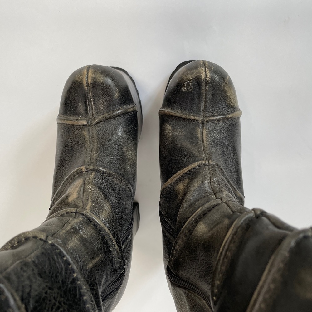 LUCHINY - REAL LEATHER - LUG PLATFORM KNEE HIGH WARRIOR BOOTS - 9 - SUPER RARE! - Picture 14 of 16